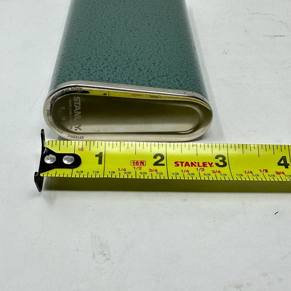 Stanley Classic 8oz Flask Hammertone Green Stainless Steel 20-00812 Heritage